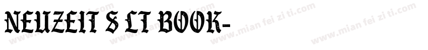 Neuzeit S LT Book字体转换